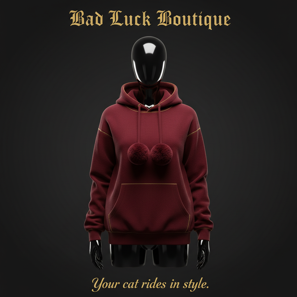 Cat Lovers Hoodie – Wine Red