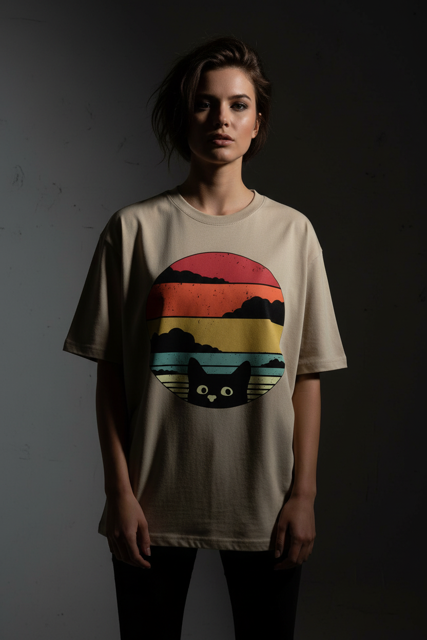 Khaki Sunset Tee