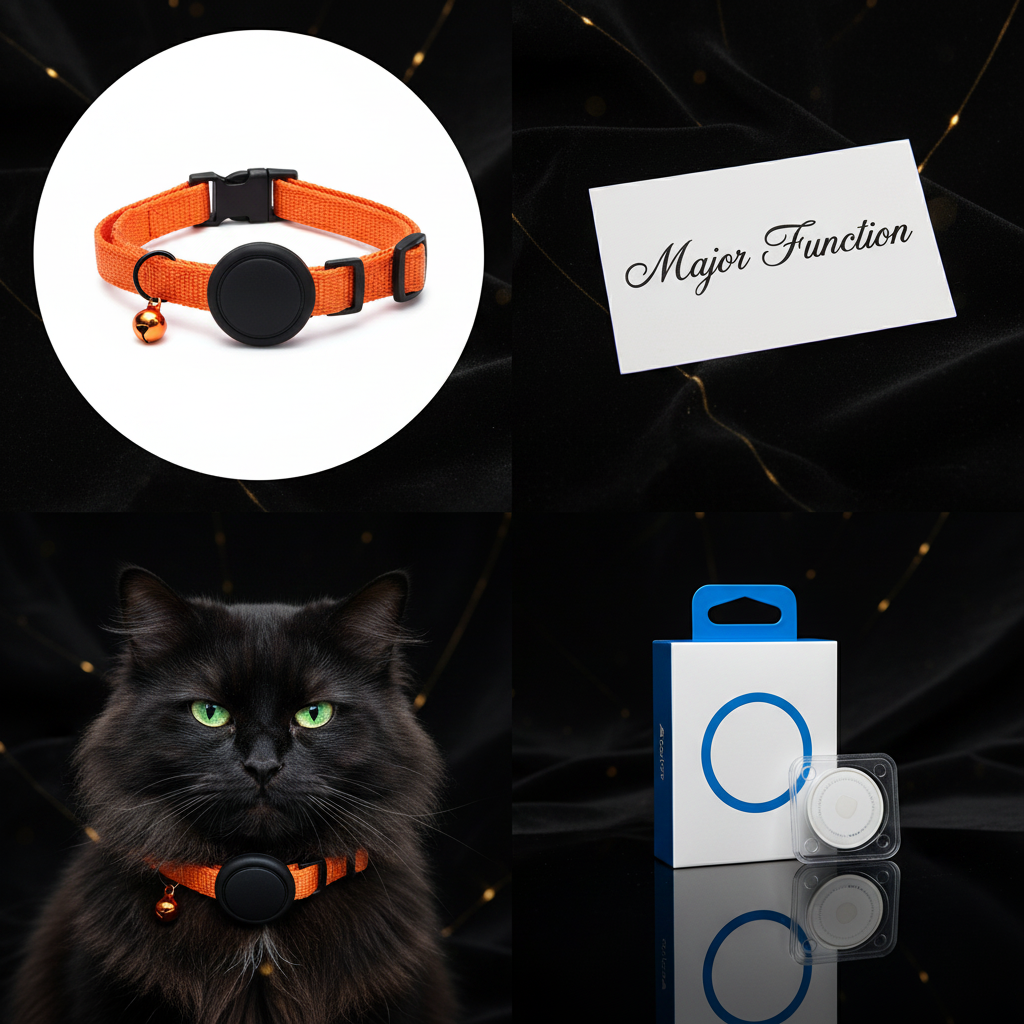 Found You, Furball — Reflective Cat & Dog Collar with AirTag Holder