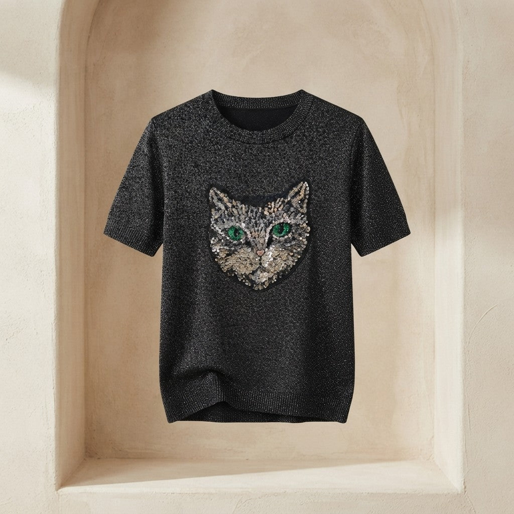The Void Tee — Black Cat Graphic T-Shirt