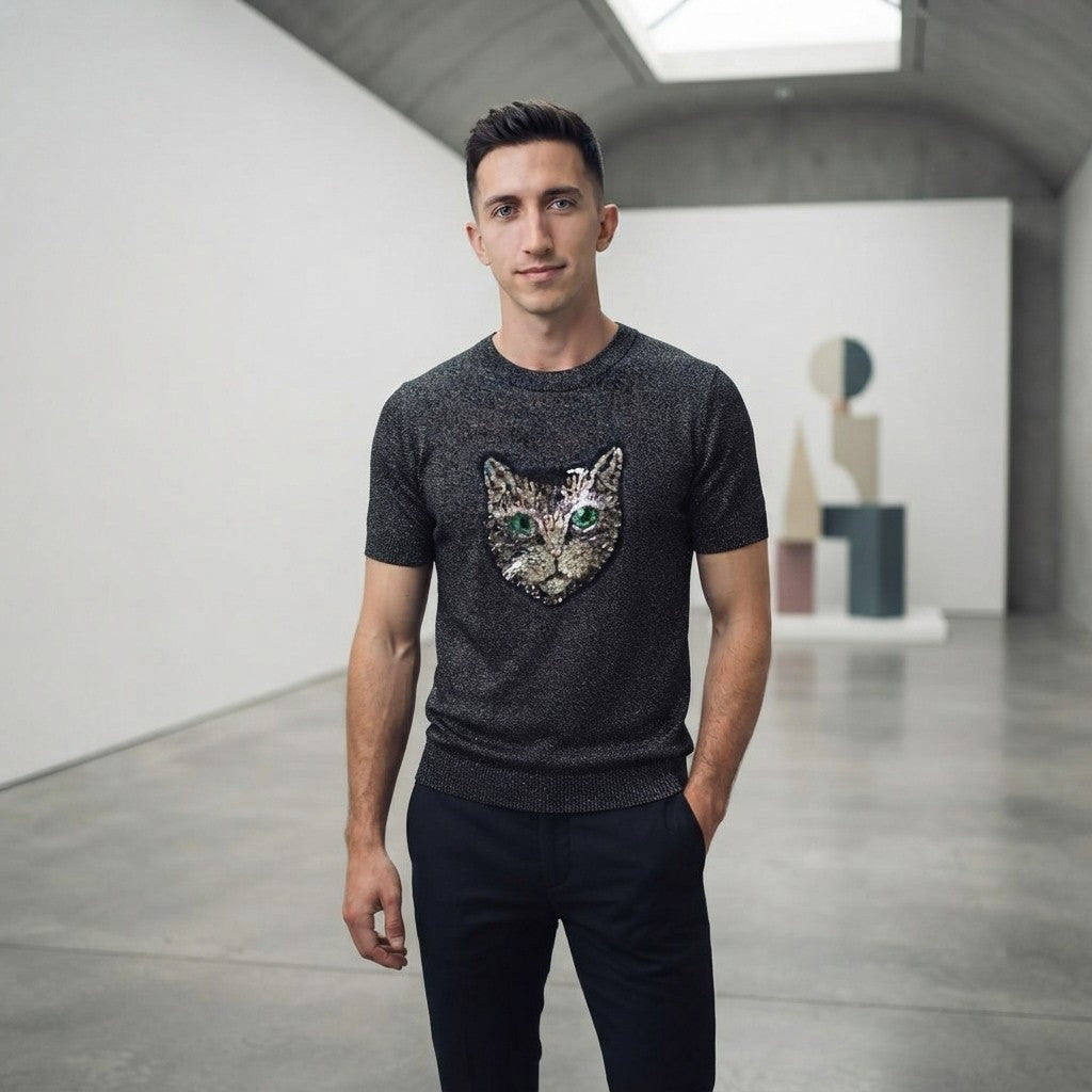 The Void Tee — Black Cat Graphic T-Shirt