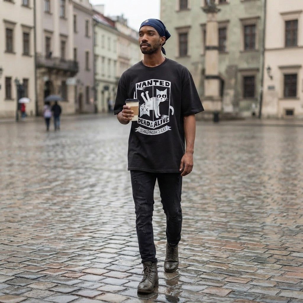 Schrödinger's Cat Graphic Tee — Dead, Alive & Dressed to Kill