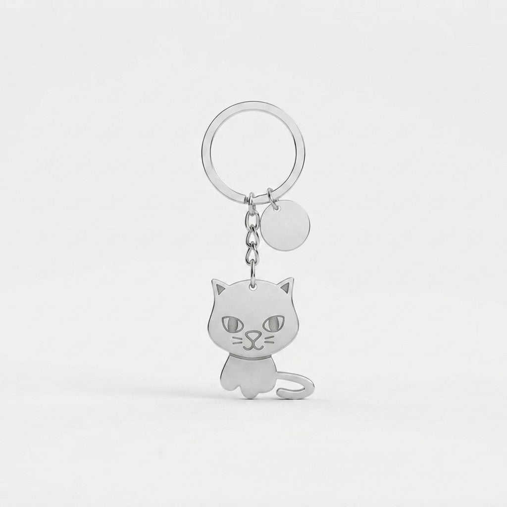 The Yes-Cat — Bobblehead Keychain