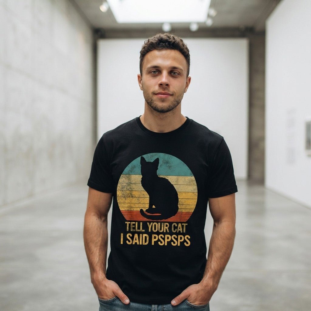 Pspsps — Retro Cat Tee