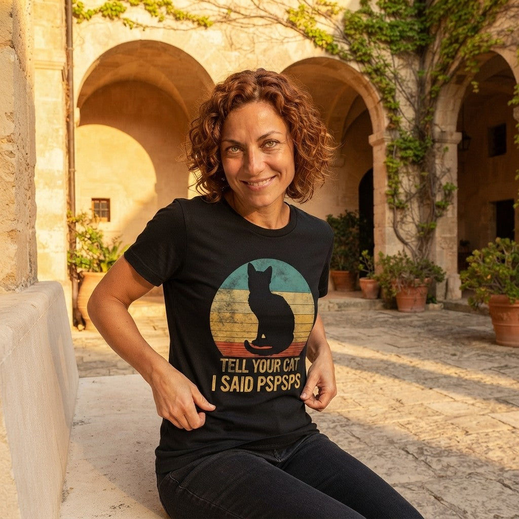Pspsps — Retro Cat Tee