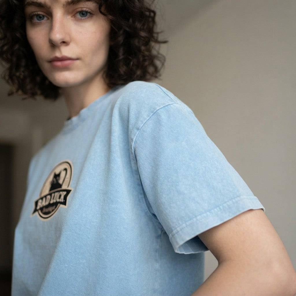 Mineral Wash Boxy Cotton T-Shirt