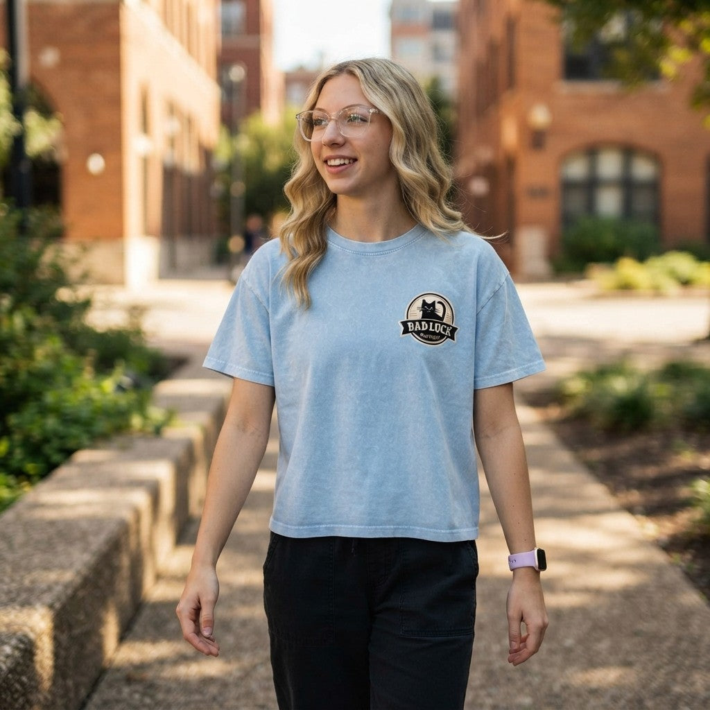 Mineral Wash Boxy Cotton T-Shirt