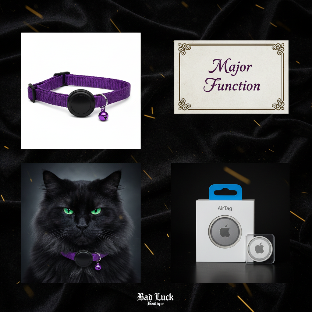 Found You, Furball — Reflective Cat & Dog Collar with AirTag Holder