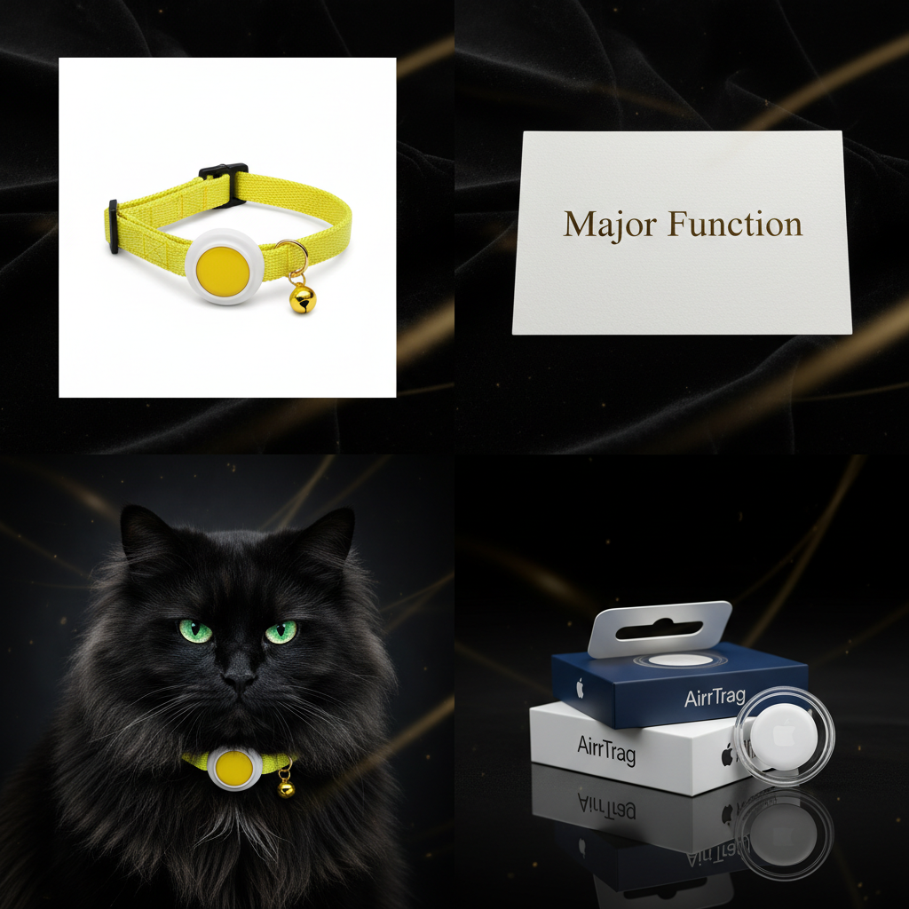 Found You, Furball — Reflective Cat & Dog Collar with AirTag Holder